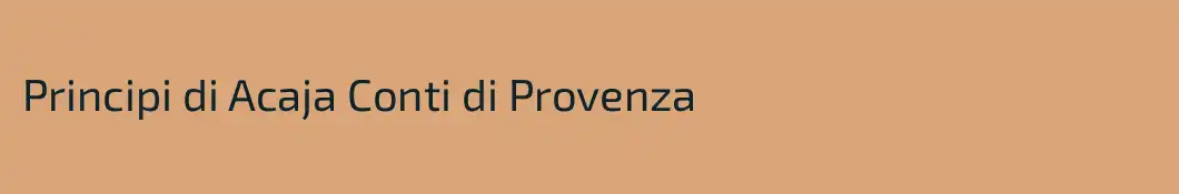 Principi di Acaja Conti di Provenza